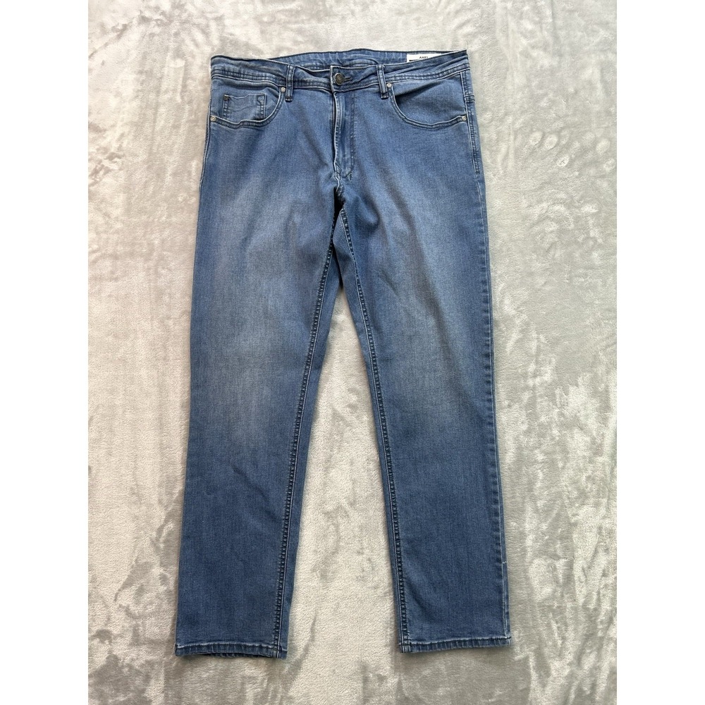 Buffalo Axel Slim Stretch Mid Rise Jeans Mens Sz 36x30  Blue Guys Work Casual